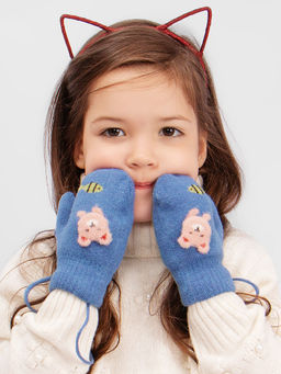 Варежки детские на шнурке Kim Lin  фото 3