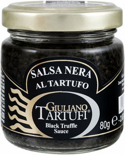 Соус Giuliano Tartufi грибной трюфельный с чернилами каракатицы Сальса Нера аль Тартуфо 80 г, стекло, Италия