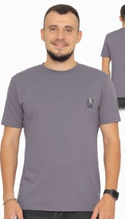 CRB wear/FWSM 60195-23 Футболка мужская,серый/Ex.Cherubino