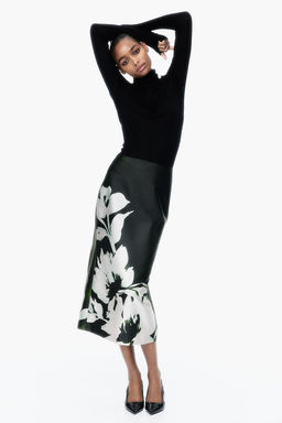 Falda de tubo con motivo estampado