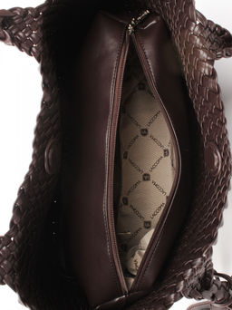 LACCOMA сумка СУ1033-А-темно-коричневый эко кожа хлопок  фото 5