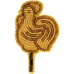 Klart набор для вышивания 10-021 Брошь. Петушок на палочке 4.5 х 7.5 см