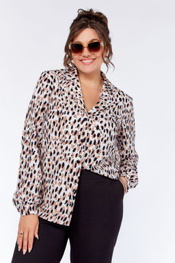 Блуза Swallow 803.2 черный+серебряный узор фото 728