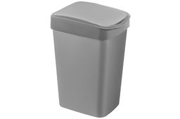Ведро для мусора с подвижной крышкой 20 л 30*23,5*43 см Тандем сер.металлик/серый (842158) - Elan gallery фото 7