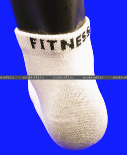 Цена за 10 пар. Носки женские спортивные антибактериальные Фитнес СЕТКА БЕЛЫЕ 36-41  фото 6