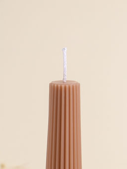 Набор свечей, 3.5х23 см, 2 шт "Башня" корица 4х9,5х25 см