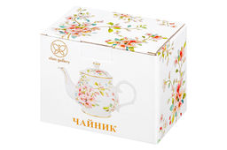 Чайник 380 мл 17*10*12 см Яблоневый цвет на белом NEW BONE CHINA - Elan gallery фото 8