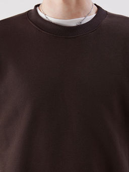 Bisiklet Yaka Erkek Sweatshirt