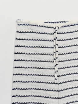 Брюки прямого кроя в полоску ZR2605022107-5 / Zarina