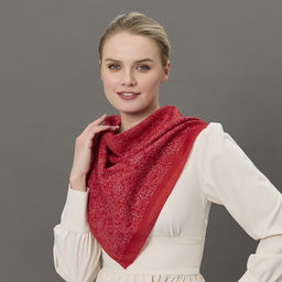 Платок 70 х 70 см - Мастерская ПОКРОВ фото 5