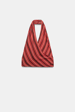 TOP HALTER CRUZADO RAYAS / Rojos - Zara фото 9