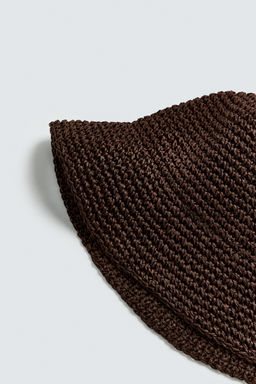 CROCHET BUCKET HAT - Zara фото 7