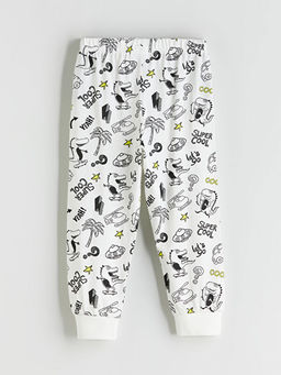 Bask?l? Erkek ?ocuk Pijama Alt