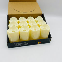 Новогодний декор Ночник - Свеча желтая 8 см (12 шт в уп) - Ип лебедев о.ю фото 2