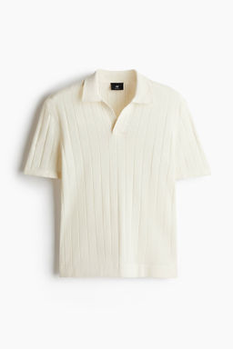 Polo en mezcla de lino Regular Fit - H&m фото 3