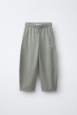 PANTAL?N BARREL GARMENT DYE CORTES / Crudo medio