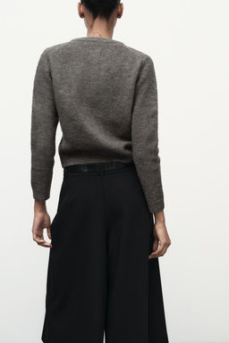 KNIT CARDIGAN WITH METAL BUTTONS - Zara фото 5