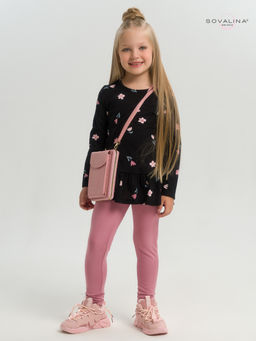 Костюм Алиса тюльпаны на черном-сухая роза - Sovalina фото 7