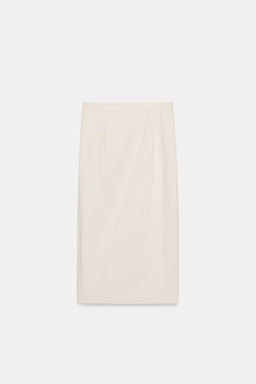 FALDA CRUZADA MIDI / Crudo - Zara фото 7