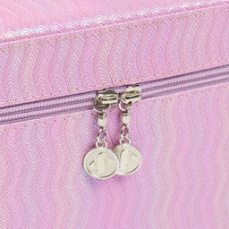 Набор шкатулок для украшений с зеркалом «Волны. Розовый», 3 шт., искусственная кожа