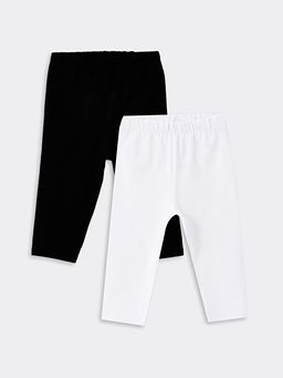 Beli Lastikli Basic K?z Bebek Tayt 2li