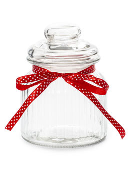 FLEUR Банка стеклянная с крышкой 650мл ABF135W