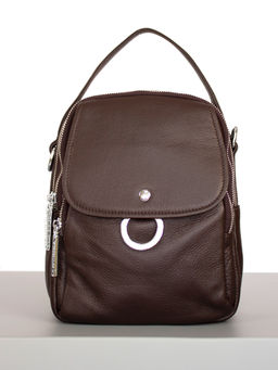 LACCOMA рюкзак 18148-коричневый натуральная кожа полиэстр