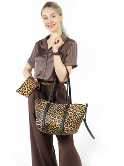 LACCOMA сумка Анна-леопард эко кожа хлопок