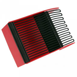 Марья (Maria) Комбайн (контейнер) плодосборник Финский M для ягод, 22х13х13,5см, с заслонкой, пластик/металл/обрезиненная ручка (подходит для всех типов ягод), цвет - красный (Китай) - Домашняя мода фото 9