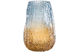 Ваза 20*20*30 см бежево-голубая, стекло - Elan gallery фото 4