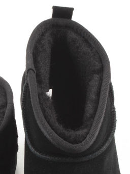 PF8300-1 BLACK Угги женские (натуральная замша, 100% шерсть)