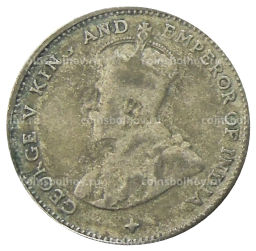 10 центов 1919 года Стрейтс Сетлментс