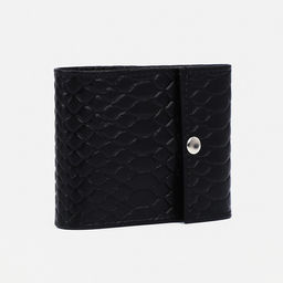 Кошелёк на кнопке, цвет чёрный