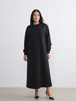 Bisiklet Yaka Sweat Elbise