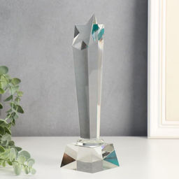 Фигурка стекло Стела наградная. Звезда-кристалл, 24?7?5.5 см