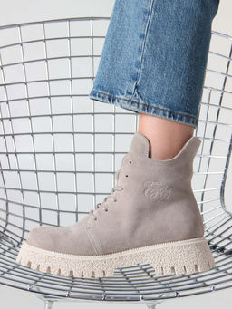 Ботинки 228.V.1541be. Каменный замша/Мех