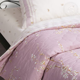 Постельное белье Сакура (поплин зима-лето) Евро/Пододеяльник стеганый (молния): 1 шт. - 215*200; Простыня: 1 шт. - 215*240; Наволочка (клапан): 2 шт. - 70*70; Зима - лето