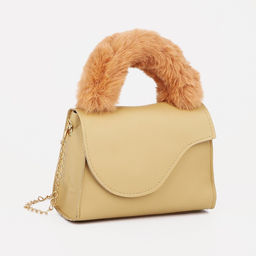 Сумка детская на магните, цвет бежевый