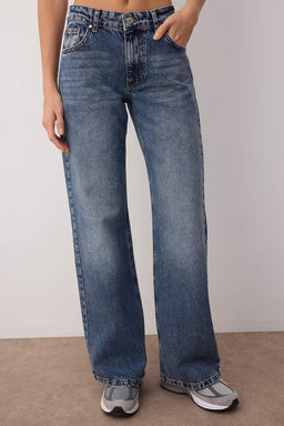 Mavi Dusuk Bel Genis Paca Wide Leg Jeans TWOAW26JE00075