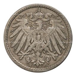 5 пфеннигов 1902 года Е Германия