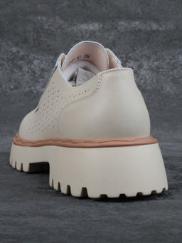 03-HY8-1D BEIGE Полуботинки женские (натуральная кожа)