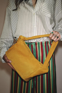 SPLIT SUEDE HANDBAG - Zara фото 2