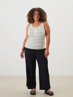 U Yaka ?izgili Kad?n Atlet