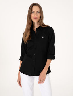 Siyah Slim Fit Uzun Kollu G_mlek