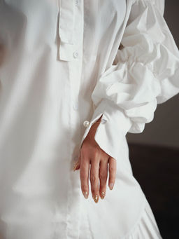 Булавка Стрела 5 см, цвет белый в золоте