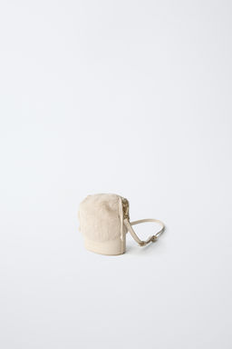 FAUX SHEARLING BUCKET BAG - Zara фото 3