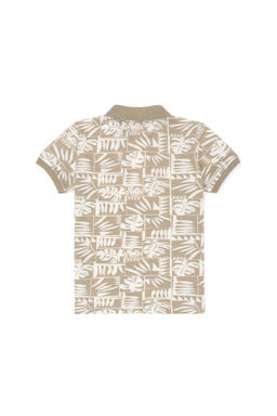 U. S. Polo Assn / Светлая футболка цвета хаки для мальчиков с круглым вырезом - U.s. polo assn фото 2