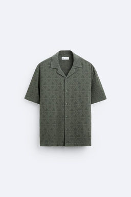 GEOMETRIK JACQUARD GOMLEK - Zara фото 6