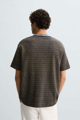 STRIPED JACQUARD T-SHIRT - Zara фото 10