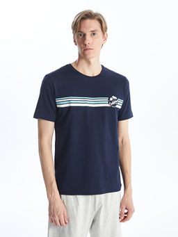 Standart Kal?p Erkek ?ortlu Pijama Tak?m?